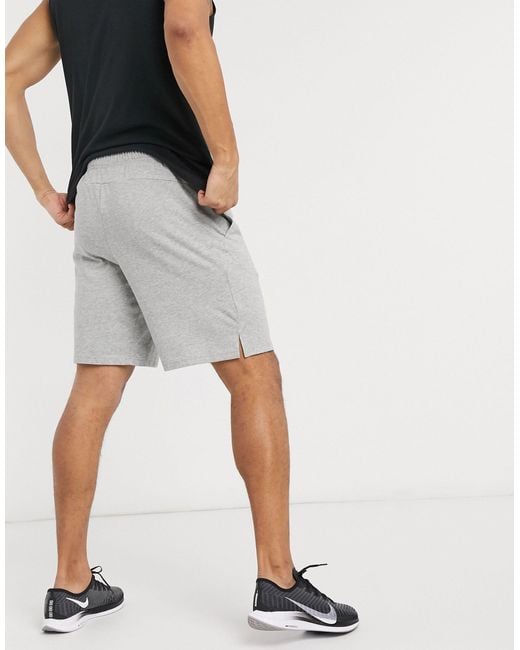 Nike Dri fit Cotton Shorts in Gray for Men Lyst