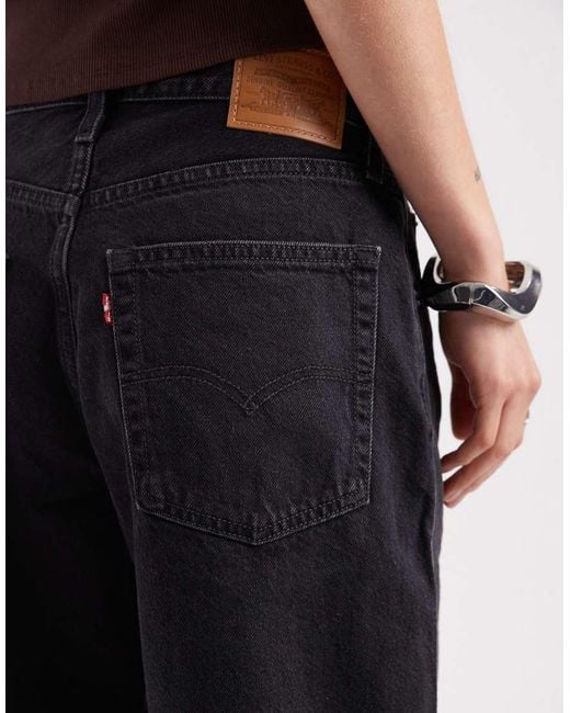 Levi's Blue Baggy Dad Denim Jort