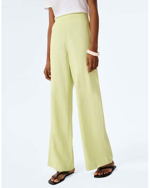 OMNES White Birch Linen Trouser
