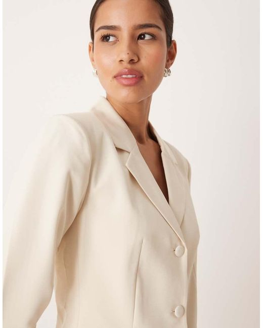 Vila Natural Tailored Blazer Co-ord