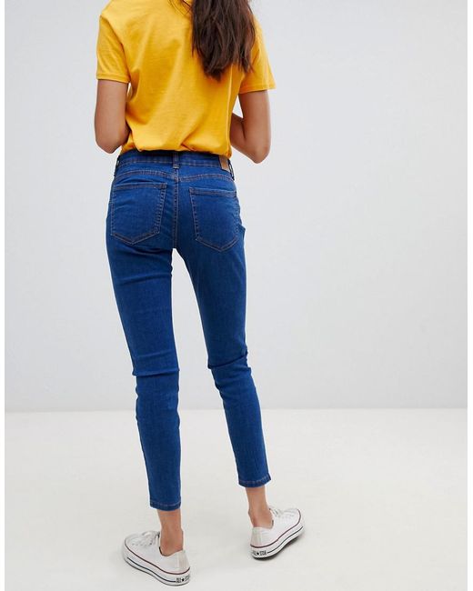 Bershka Denim Push Up Jeans in Blue | Lyst