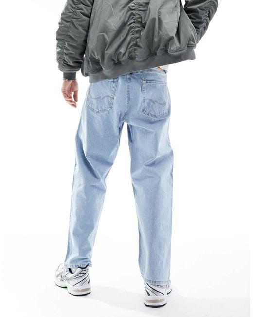 Jack & Jones Blue Alex baggy Jeans for men