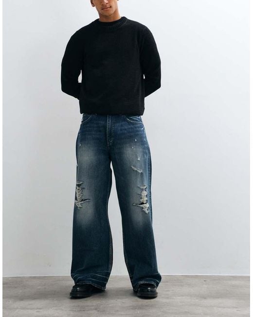 Cheap Monday Blue Looser baggy Jeans for men