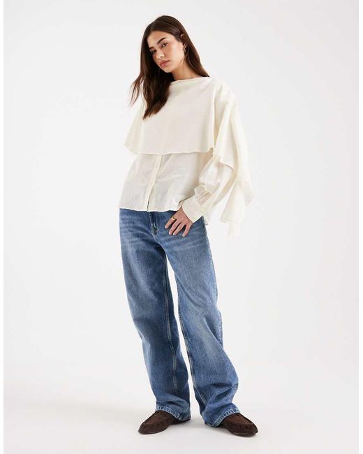 ASOS Cape-Blouse in het Natural