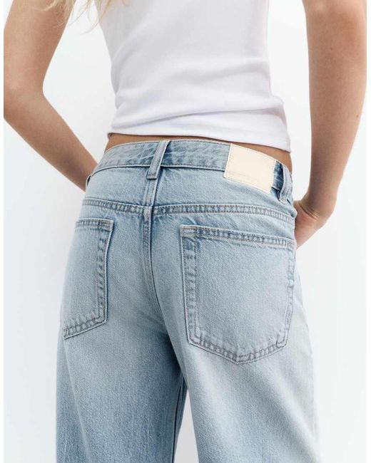 Pull&Bear Blue Loose Oversize Jeans