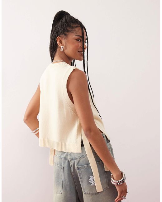 Reclaimed (vintage) Natural – gestricktes layering-tanktop