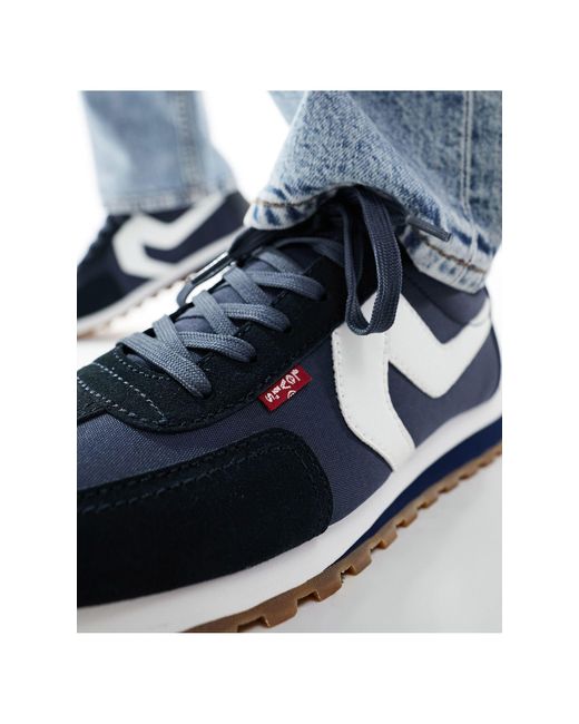 Stryder - sneakers scamosciate con logo di Levi's in Blue da Uomo