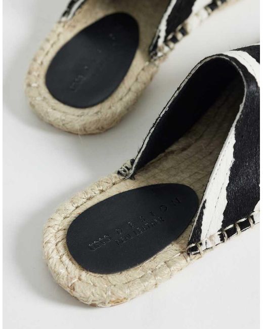 ASOS Brown Joline Espadrille Mule Sandal