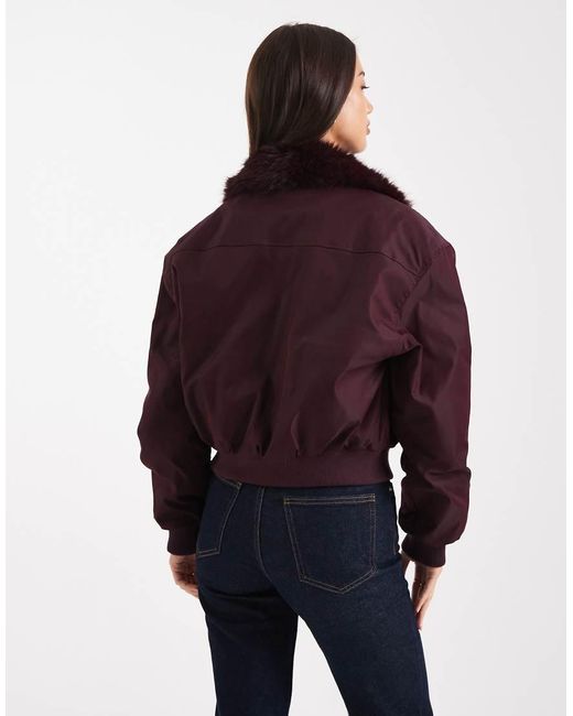 Cotton On Brown Astro Collared Bomber
