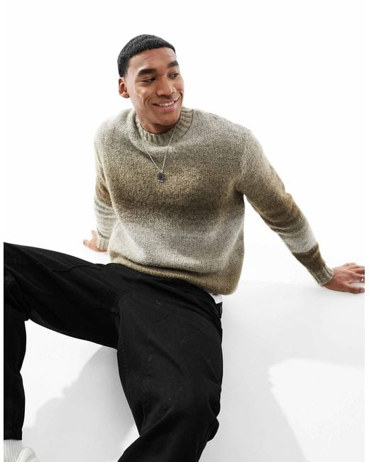 SELECTED Natural Oversized Knit Jumper for men