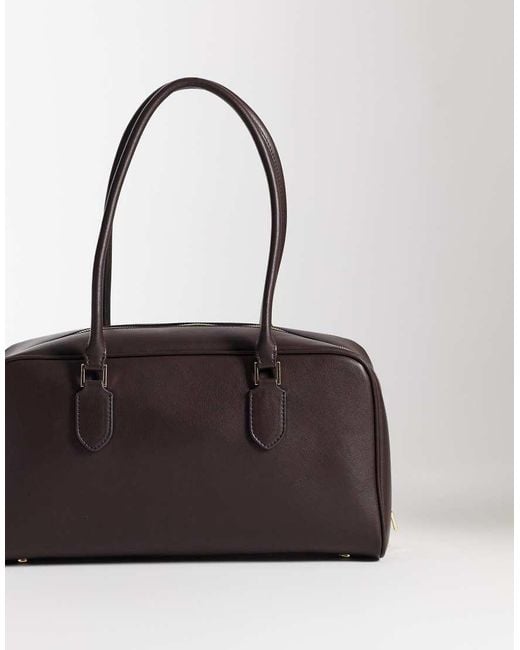 Mango Black Bowling Bag With Key Chain