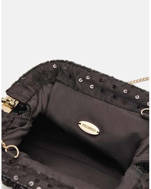 Pochette Con Perline di Pull&Bear in Black