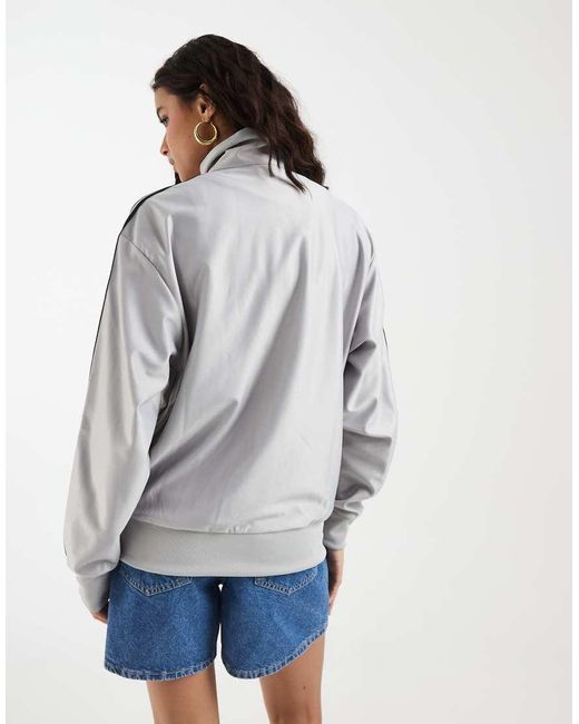 Adidas Originals Gray Firebird Loose Track Top