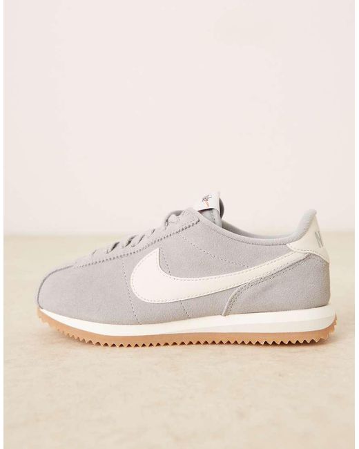 Nike Natural Cortez Suede Trainers