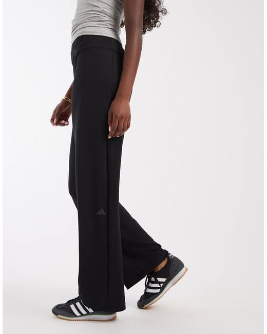 Adidas Originals Black Adidas Training Yoga Motion Trackpants