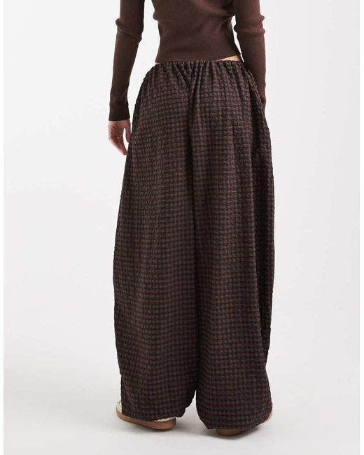 ASOS Geruite Broek Van Katoen Met Ballonpijpen in het Multicolor