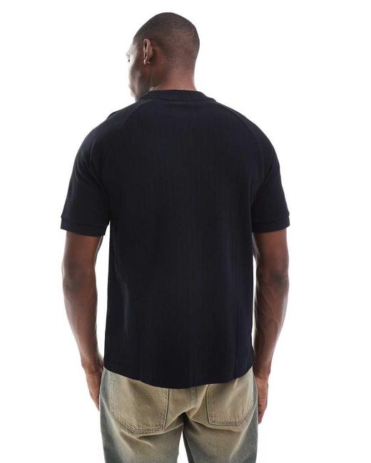 Fred Perry Blue Oversized T-shirt for men