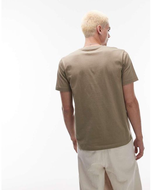 Confezione Da 7 T-Shirt Bianca Regular Fit Bianca, Ecru, Kaki, Antracite, Nera, Marrone E Blu di Topman in White da Uomo