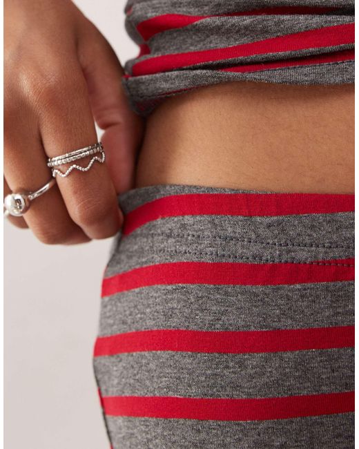 Collusion Multicolor Striped Micro Short