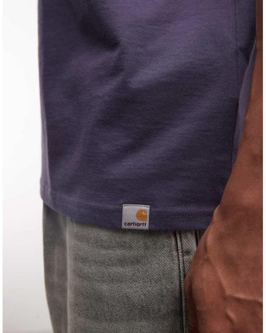 Carhartt Blue Fan Graphic T-shirt for men
