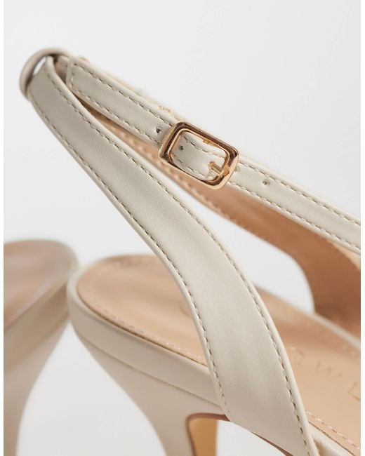SEQWL White Lolly Heeled Sandals