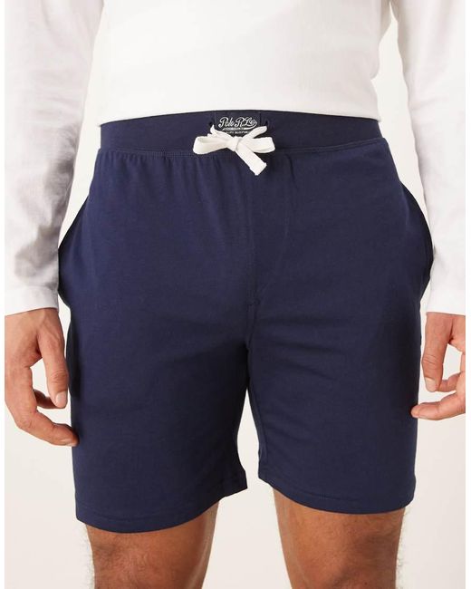 Polo Ralph Lauren Blue Cotton Jersey Sleep Short for men