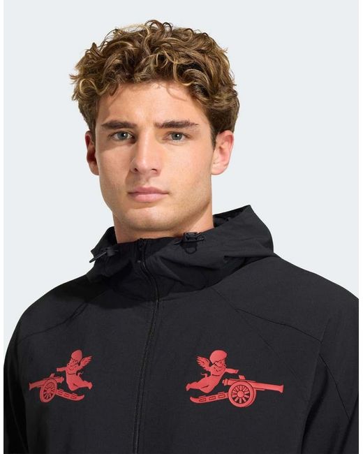 Adidas Originals Blue Arsenal Fc Places+Faces Jacket for men