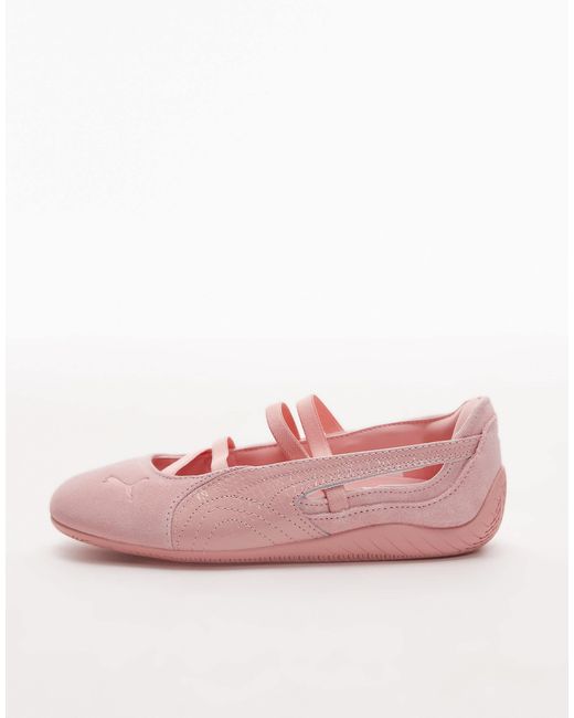 Speedcat python - ballerines plates PUMA en coloris Pink