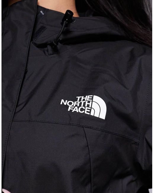 The North Face Blue Antora Waterproof Logo Jacket At