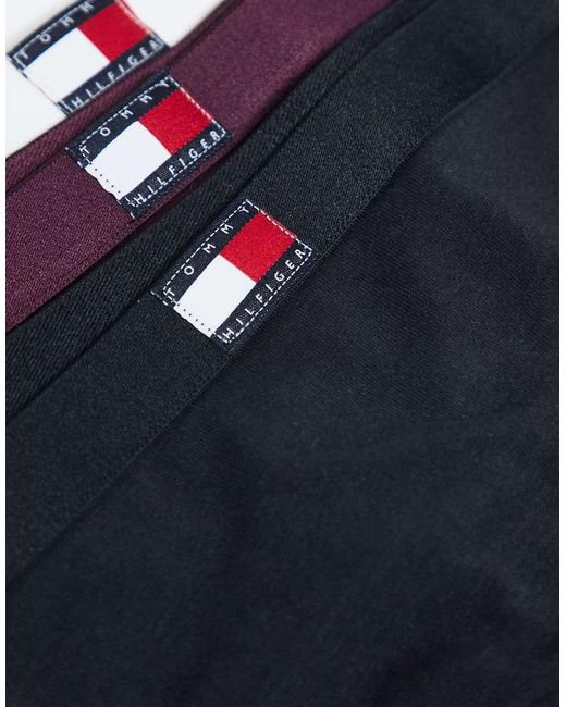 Tommy Hilfiger Red 5 Pack Flag Detail Thong