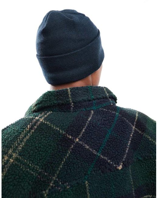 Barbour Black Healey Beanie Hat for men