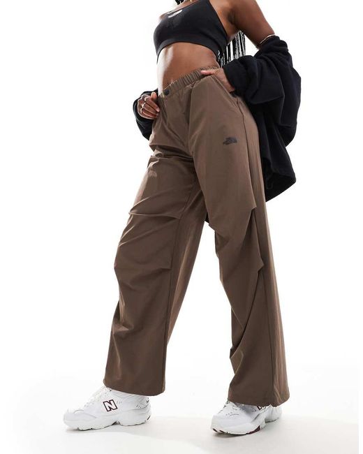 The North Face Brown Bungee baggy Woven Trousers