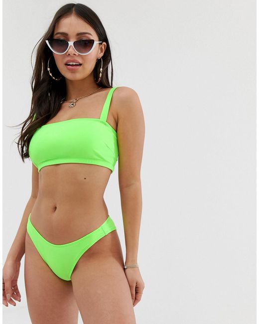 asos green bikini