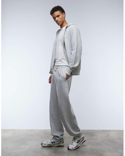 ARKET Gray Cotton Rich Co-Ord Structured Jogger for men