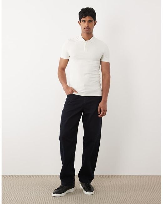 ASOS White Essentials Regular Fit Polo for men