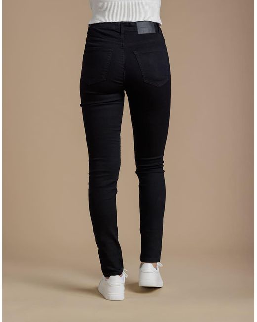 French Connection Blue Cotton Blend Stretch High Rise Skinny Denim Jeans