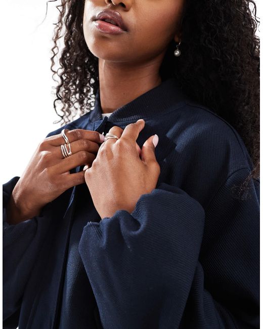 ASOS Blue – elegante bomberjacke