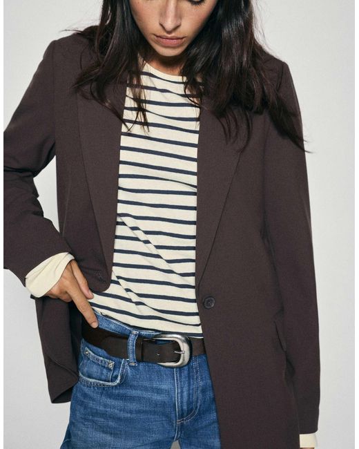 Blazer classique Pull&Bear en coloris Brown