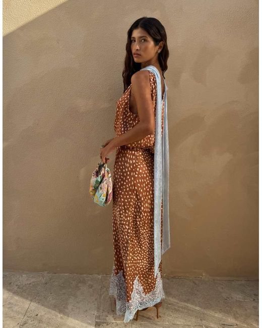 Never Fully Dressed Brown Fawn Sleeveless Halter Neck Top Co-Ord