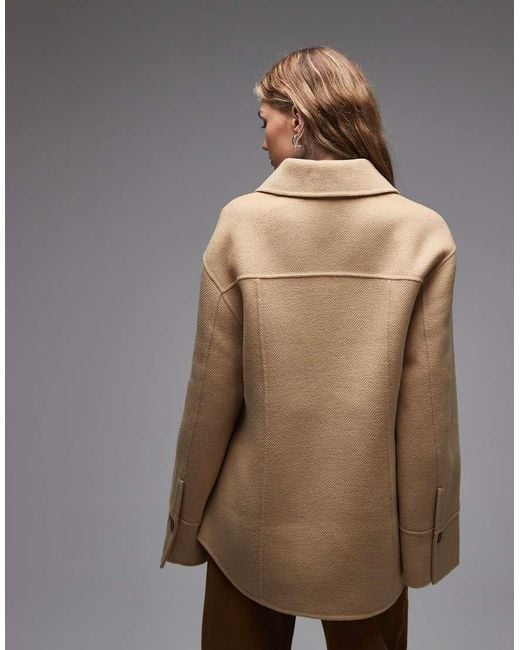 & Other Stories Natural Wool Rich Short Collared Jacket
