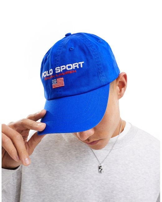 Polo Ralph Lauren – sport capsule – baseballkappe aus twill in Blue für Herren