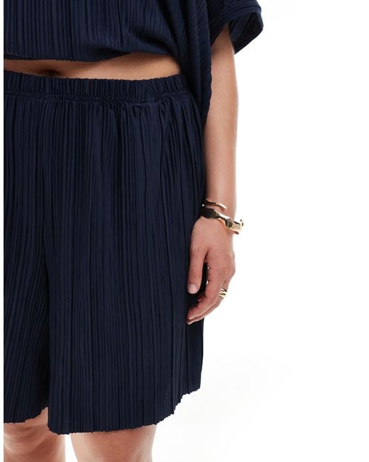 Vero Moda Blue – plissee-shorts