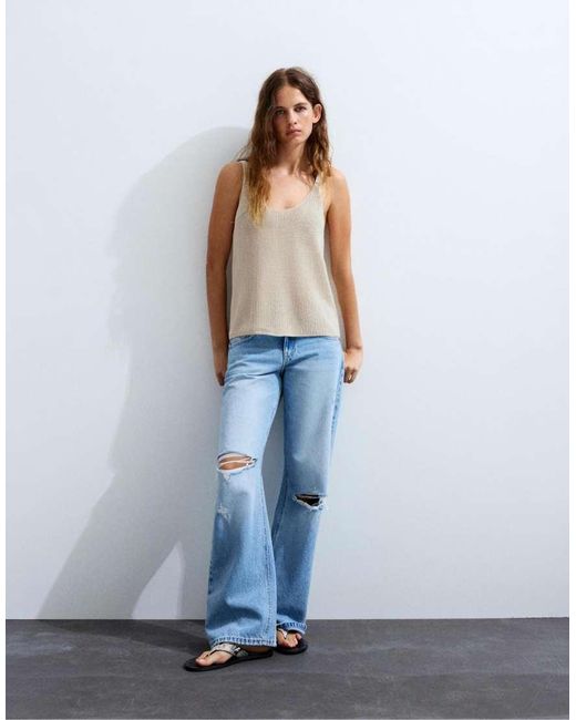Top di Pull&Bear in Blue