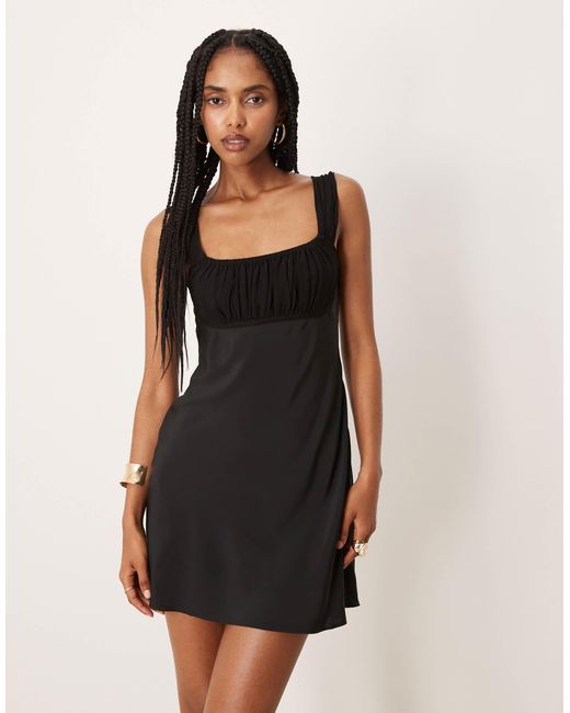 Mango Black – minikleid aus satin