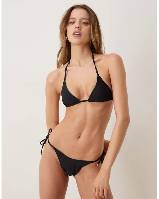 Rhythm Black Classic Triangle Bikini Top