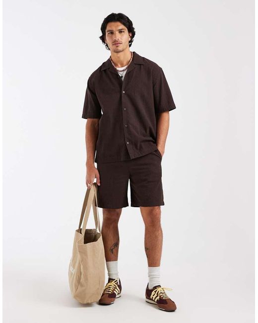 Camicia Comoda di Only & Sons in Brown da Uomo