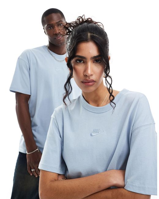 Premium essentials - t-shirt unisexe oversize - clair Nike en coloris Blue
