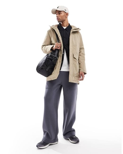 Only & Sons – wasserabweisender parka in Natural für Herren