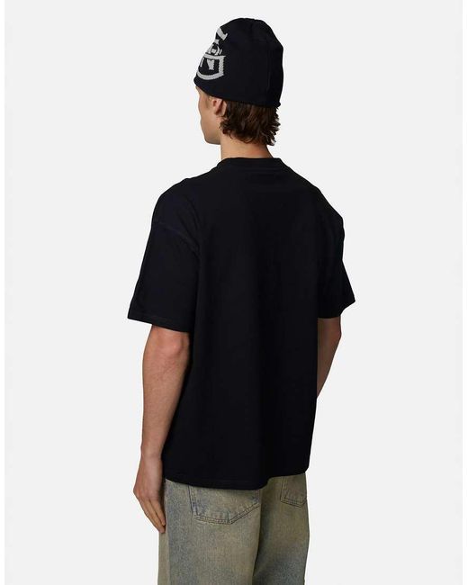 Good For Nothing Black Relaxed Monogram T-Shirt for men