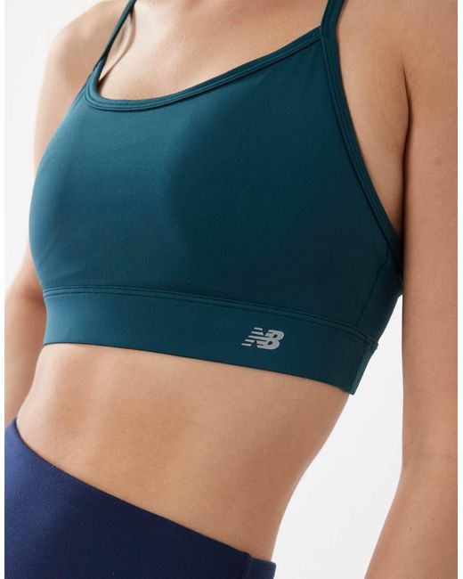 New Balance Blue Essential Yoga Bra